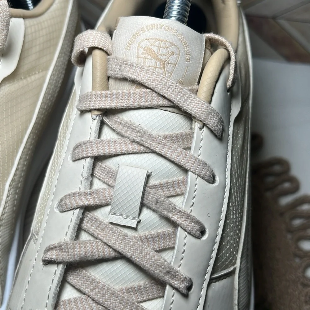 PUMA Carina Street Better Platform Sneakers Cream & White Casual‎ Comfy Leather